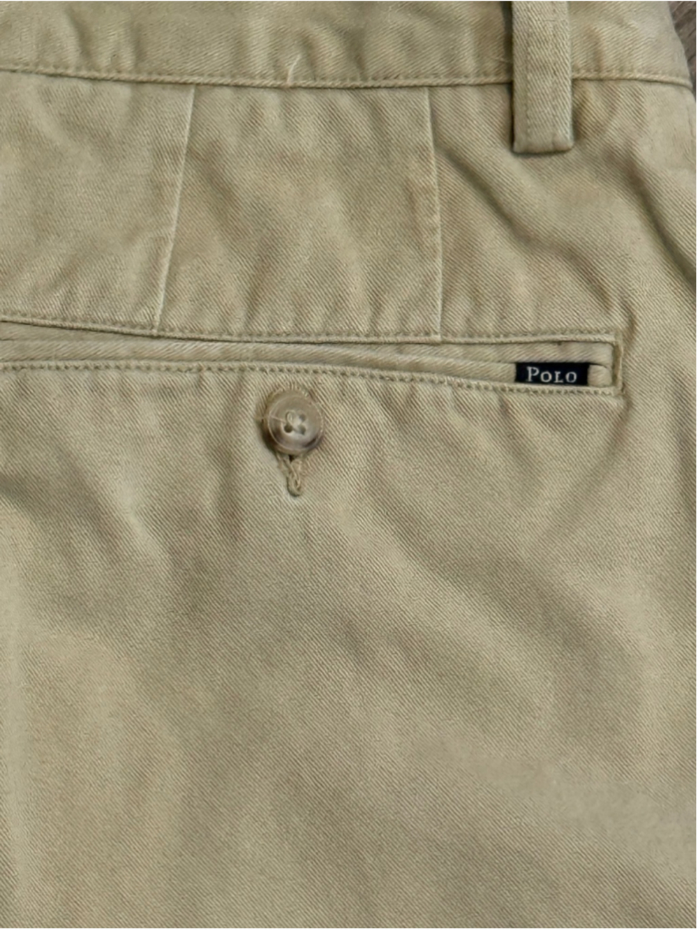 Polo Ralph Lauren Mens Classic Fit Chino Shorts Sz 30 Tan Khaki Flat Front 9” - Picture 7 of 7